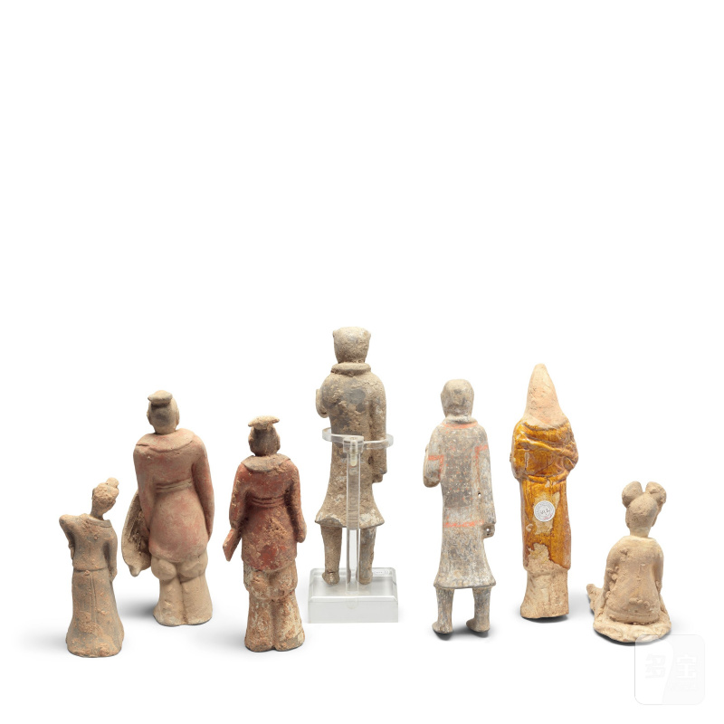 漢及更晚 陶俑一組七件 | A GROUP OF SEVEN TERRACOTTA FIGURES - 图3